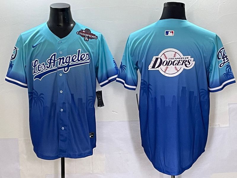 Men 2025 Los Angeles Dodgers Blank Blue Game Nike MLB Jersey style 62622